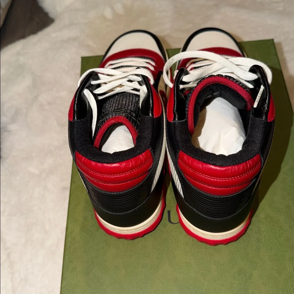 Gucci Men's Bold Red and Black Sneakers